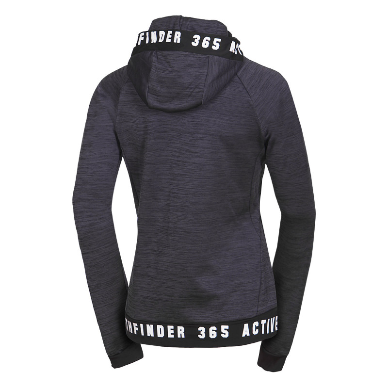 Kepa SPORT d.o.o. - Ženska jopica iz flisa z melanžnim vzorcem FELICIA Blackmelange 4 Mi 4794or Women S Melange Hoody Active Sweater Felicia (1)