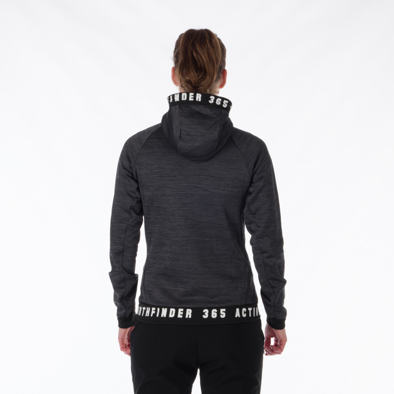 Kepa SPORT d.o.o. - Ženska jopica iz flisa z melanžnim vzorcem FELICIA Blackmelange 2 Mi 4794or Women S Melange Hoody Active Sweater Felicia (3)