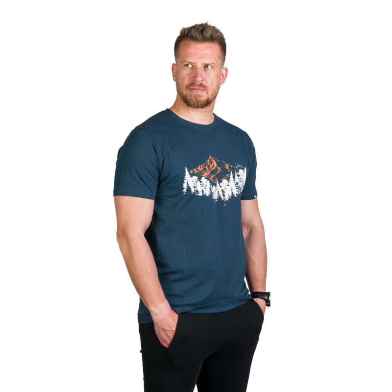 Kepa SPORT d.o.o. - Moška pohodniška elastična majica s kratkimi rokavi KORY Inkblue 4 Tr 3960or Men S Organic Cotton T Shirt With Print Kory (11)