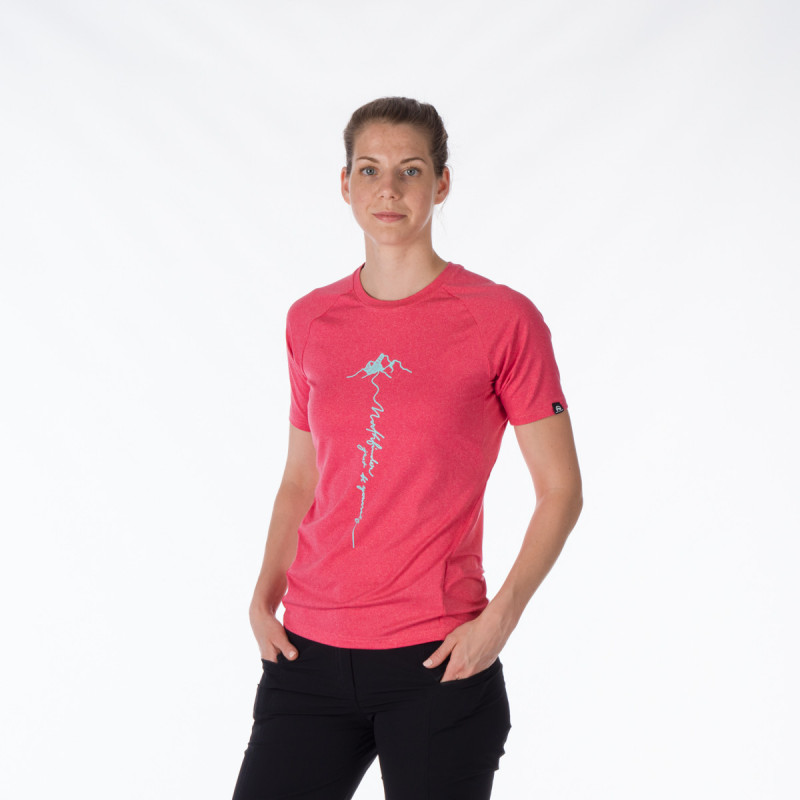 Kepa SPORT d.o.o. - Aktivna ženska majica s kratkimi rokavi iz recikliranih materialov MISHA Pinkmelange 3 Tr 4919or Women S Active T Shirt With Print From Recycled Fibers Misha (4)